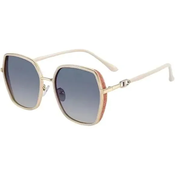 Elegant Oversized Square Sunglasses - Gradient, Stylish, UV Protection & Chic - Picture 1 of 6